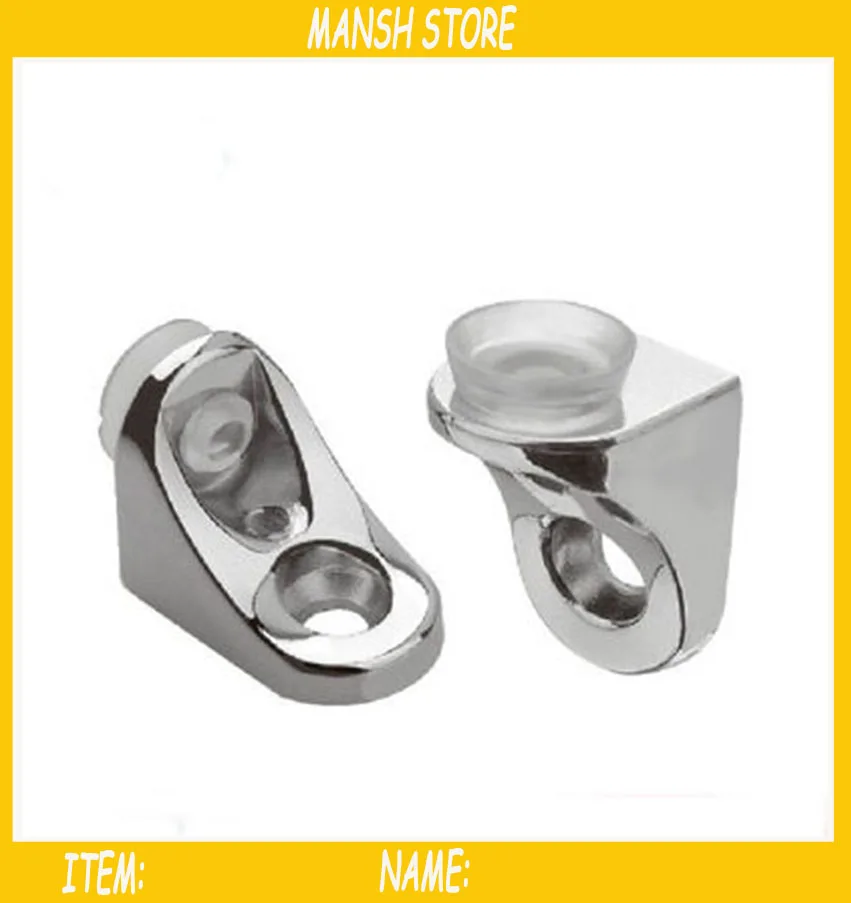 100pcs Glass Bracket Zinc Alloy Glass Shelf Holder Free Shippingshelf