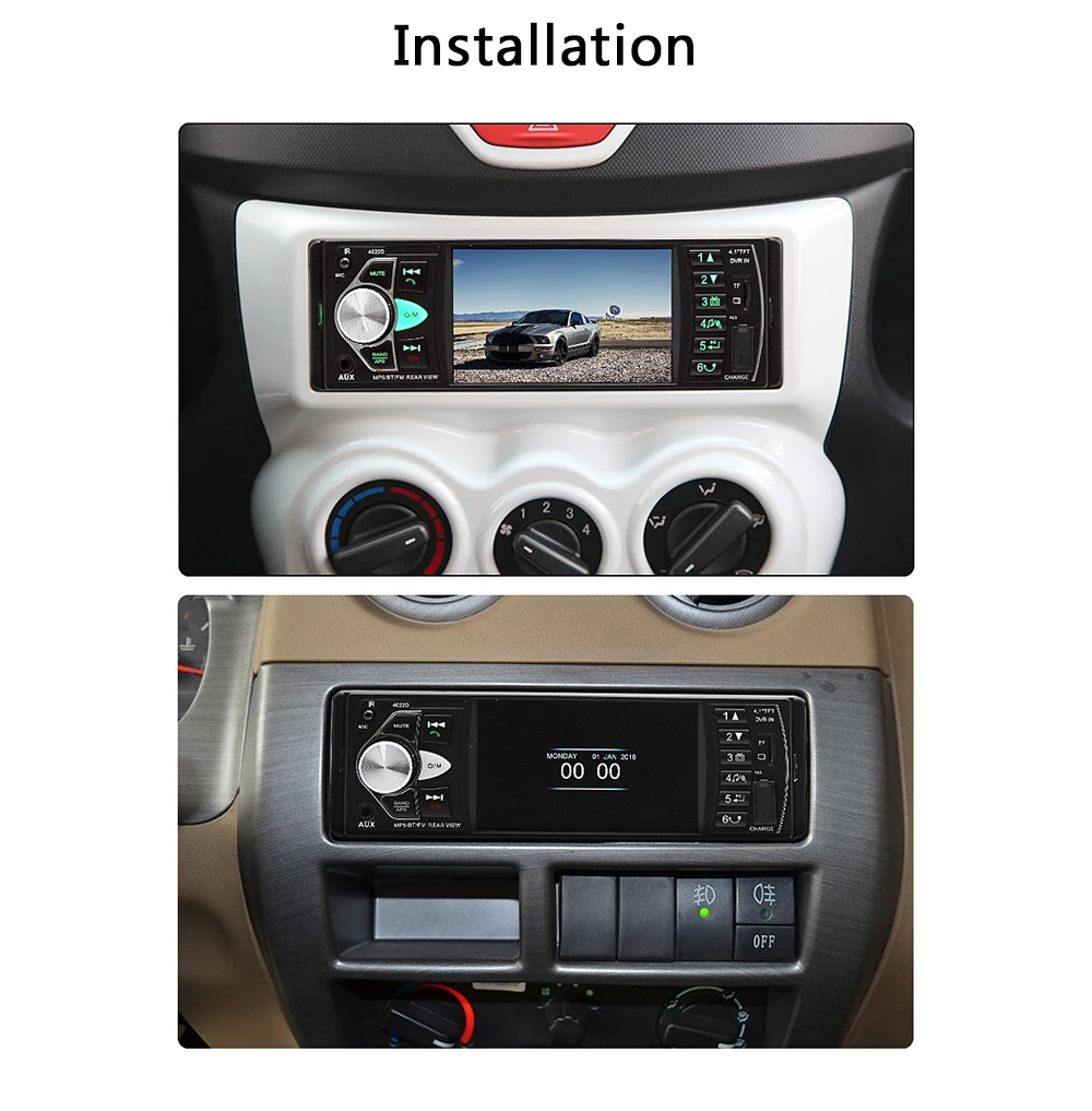 Rádio do Carro Ltbfm Bluetooth Autoradio Din Estéreo Auto Multimídia Mp5 Player tf Usb Mp3 Rádio Coche Áudio Vídeo 4022d 1 17 Rádios automotivos