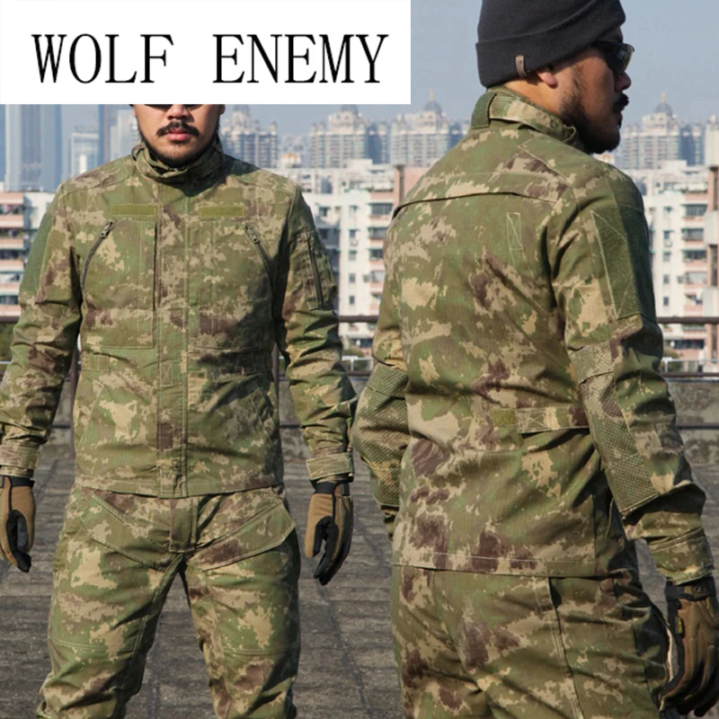 

Mew Camouflage Suit Sets Army Military Uniform Combat Jacket Pants Tactical Outdoors Training Camping Sports Sets