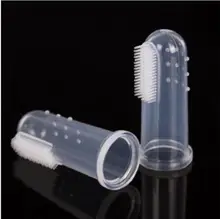 Environmentally friendly silicone finger sets cat dog teeth oral cleaning tools pet dog finger toothbrush