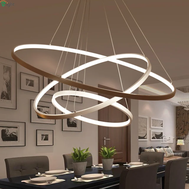 Modern DIY Aluminum Ring Led Pendant Chandelier Light Lustre Acrylic ... Modern DIY Aluminum Ring Led Pendant Chandelier Light Lustre Acrylic ...
