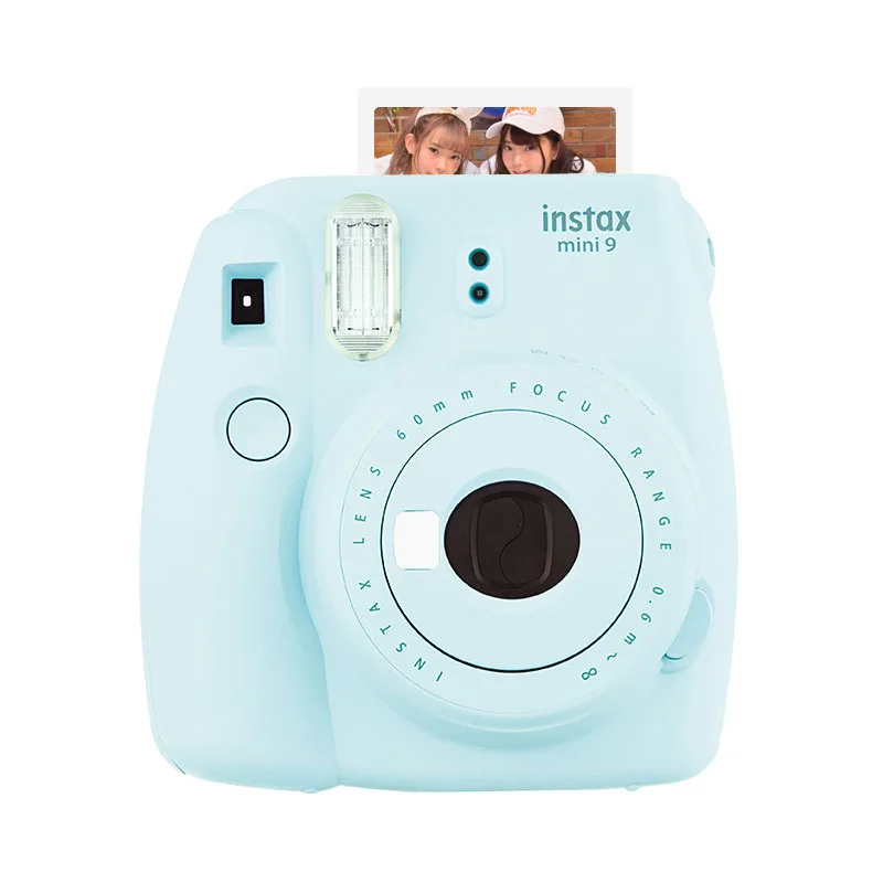 Instax mini9 фотокамера, фотопринтер, фазовый аппарат, mini8 обновление, мини карманный принтер ручной фотопринтер - Цвет: Ice blue