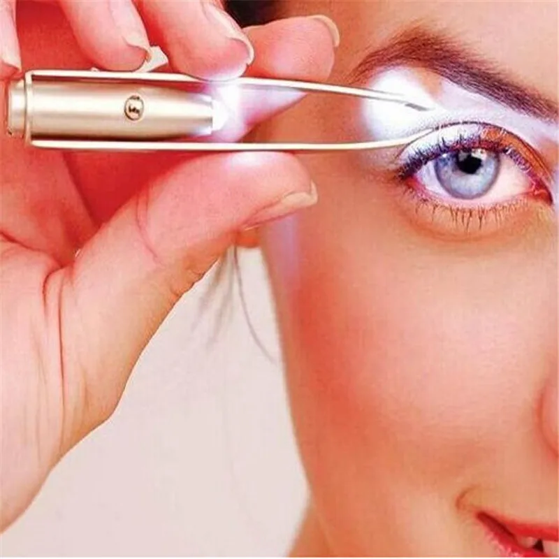 Professional Eyebrow Tweezers Beauty Slanted Stainless Steel Tweezer