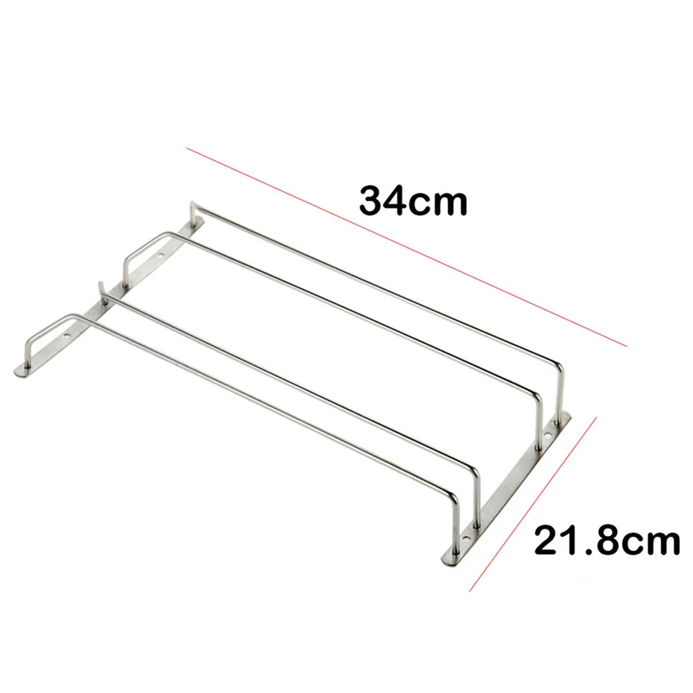 Высокое качество нержавеющая сталь винный шкаф Держатель Шкаф Настенный Органайзер для хранения подвесной Железный Держатель для вина стеклянная чашка бар вешалка полка