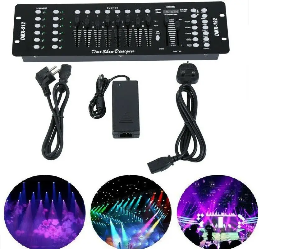 Yonntech 192 Channels DMX512 Controller Console for Stage Light Disco Party | Лампы и освещение