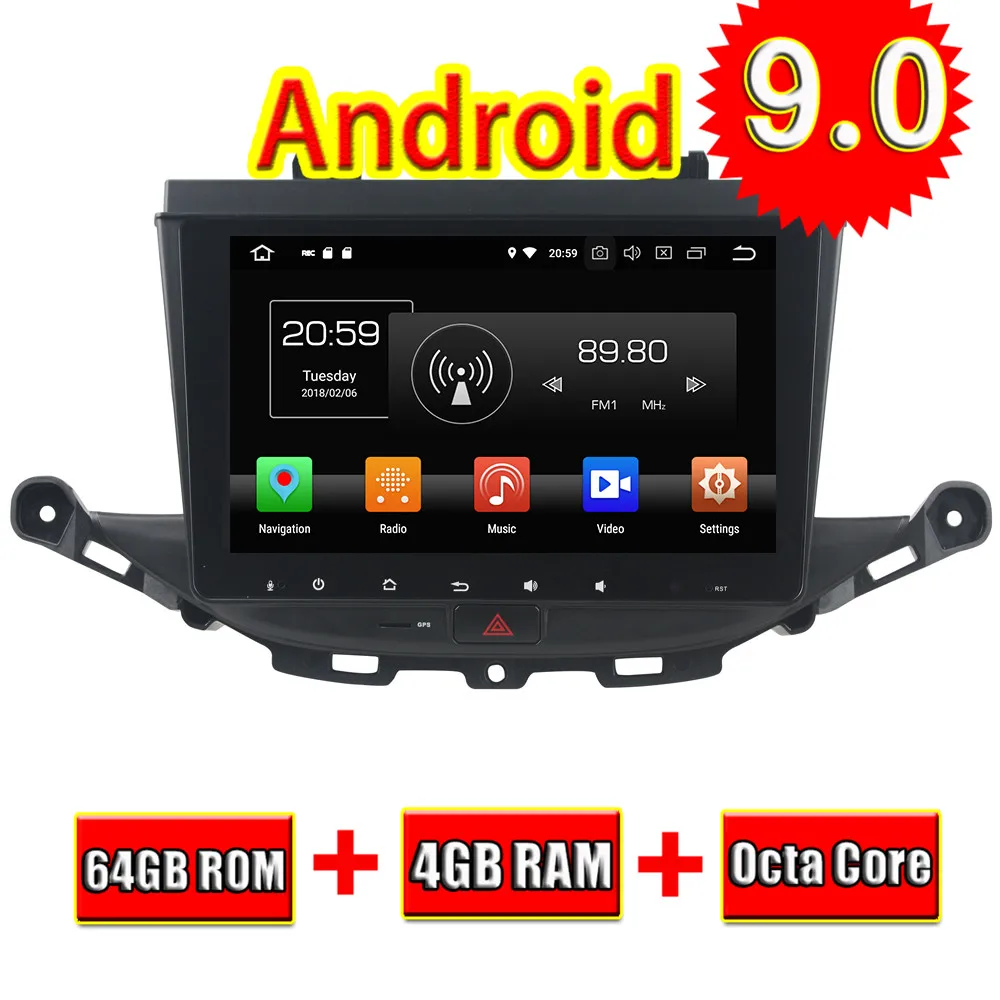  Topnavi Octa Core Android 9.0 Car Multimedia Player For Opel ASTRA K 2016-2017 Audio Radio Stereo 2