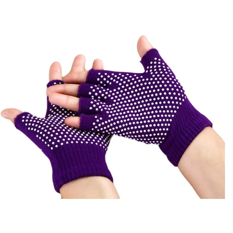 WomenMen Training Gym Gloves Body Building Sport Fitness Weight Lifting Gloves Soft Yoga Gloves Non-Slip Fingerless Design      (10)