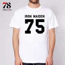 Iron maiden t shirt male Printed T Shirt Men T Shirt Mens Fashion men T Shirts
