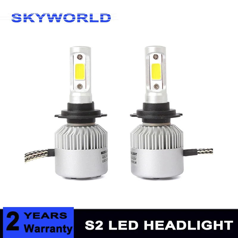 

H7 Car LED Headlight Kit 72W 8000LM/Set H1 H11 9005 HB3 9006 HB4 H8 6500K Bulbs Auto Accessories