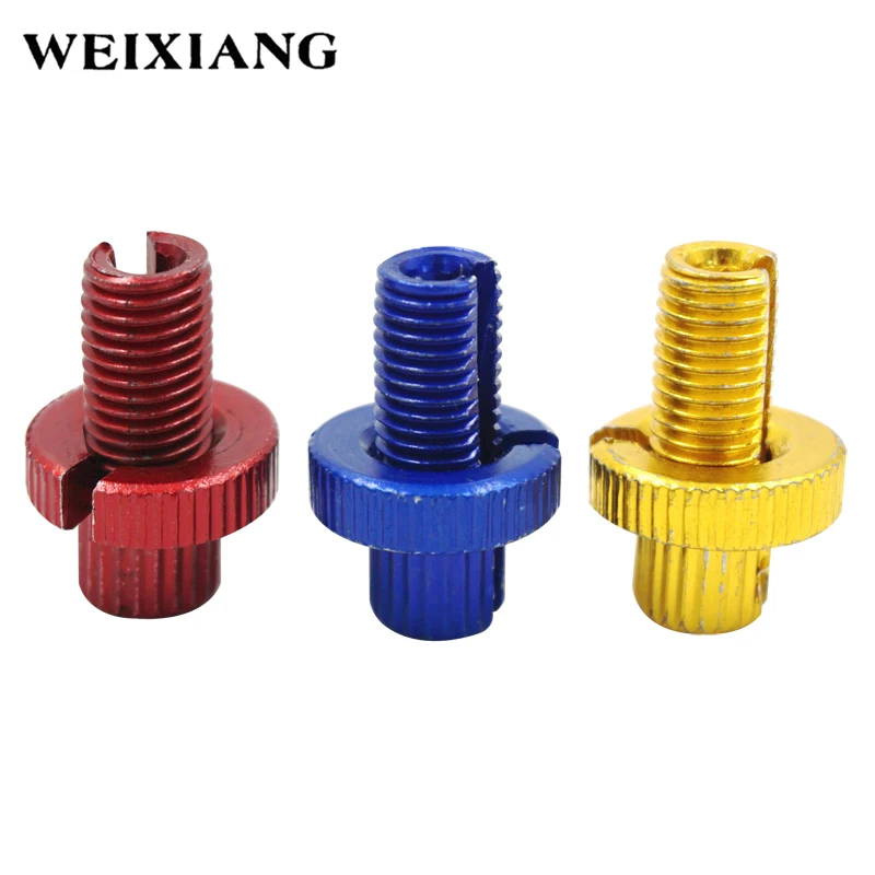 

3x Aluminum Adjustable Motorcycle Screw M10x30 Universal Brake Pump Bolt Nuts Dirt Pit Bike KTM ATV Accessories Blue Yellow