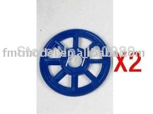 

F00211-2 2PCS Blue main drive gear For ALIGN TREX T-REX All 450 V2 PRO Sport RC Helicopters Heli + FS