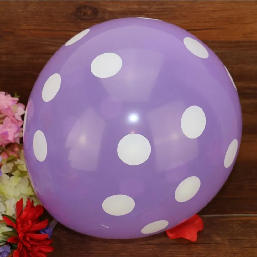 FANLUS 100pcs Assorted Polka Dots Balloon 12 Latex Helium Balloons for Wedding Birthday Party Festival Christmas Decorations (7)