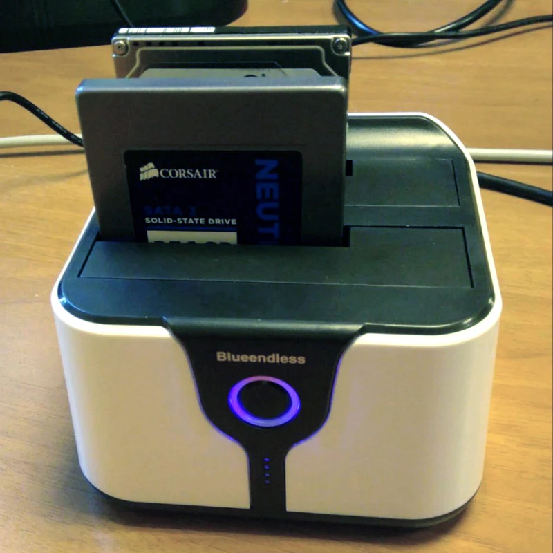 dual bay hdd docking station clone function sata 2 hd case 3.5 2.5inch usb3.0 5 gbps 4TB hard disk box HDD SSD read data device external hard disk case 3.5