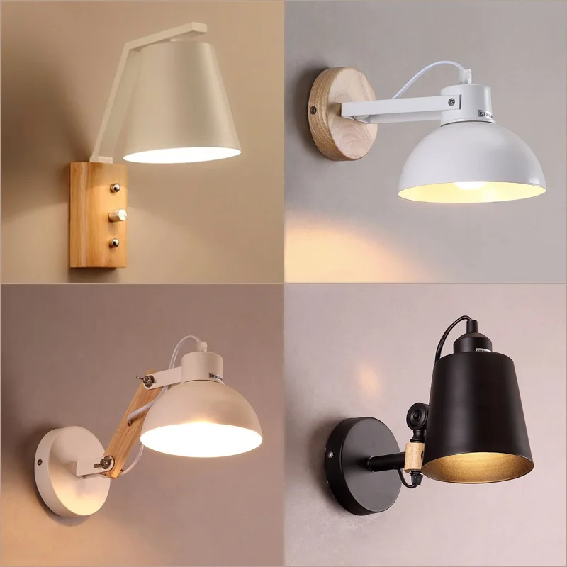 LED Nordic Post-Modern wall sconces Iron living room Wall lights Restaurant Lighting bedroom Fixture Novelty wall lamps