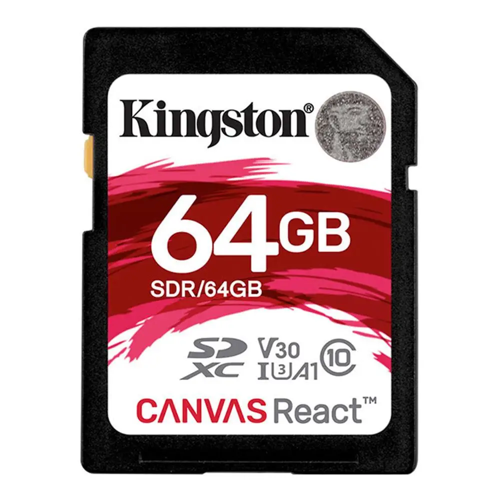 Kingston SDA3 карты памяти 32 Гб 64 Гб 128 ГБ 256 ГБ флэш-карты UHS-I U3 класс 10 sd-карта SDXC 90 МБ/с. C10 sd-карта памяти - Емкость: 64GB