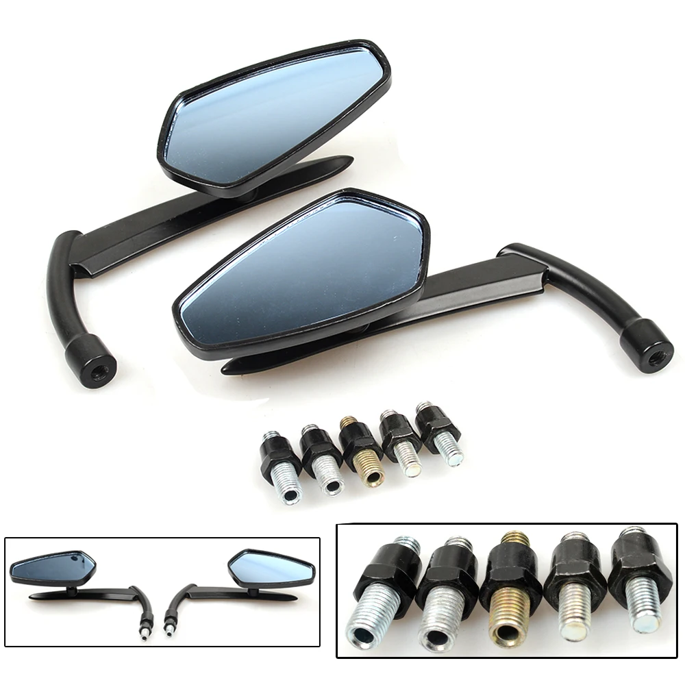 

7/8" Universal Round Motorcycle Mirrors Rear View Handle Bar End Rearview Side Mirrors For Kawasaki KTM BWM Suzuki cafe racer