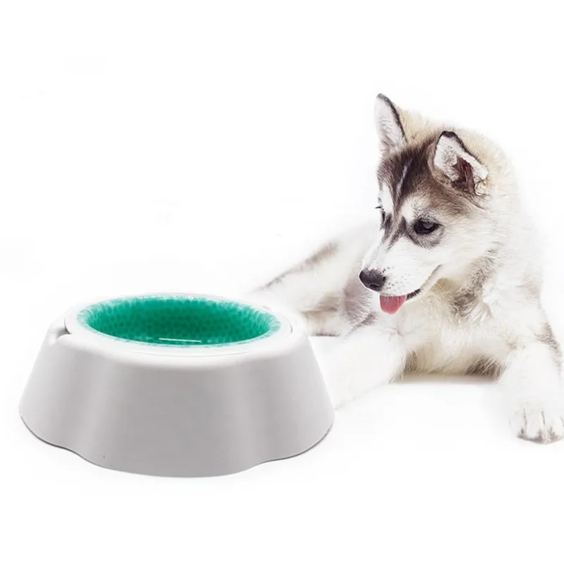 Pet летняя миска для воды еды ледяная вода миска для домашних животных остается прохладной и морозной Хрустальная чаша для домашних животных