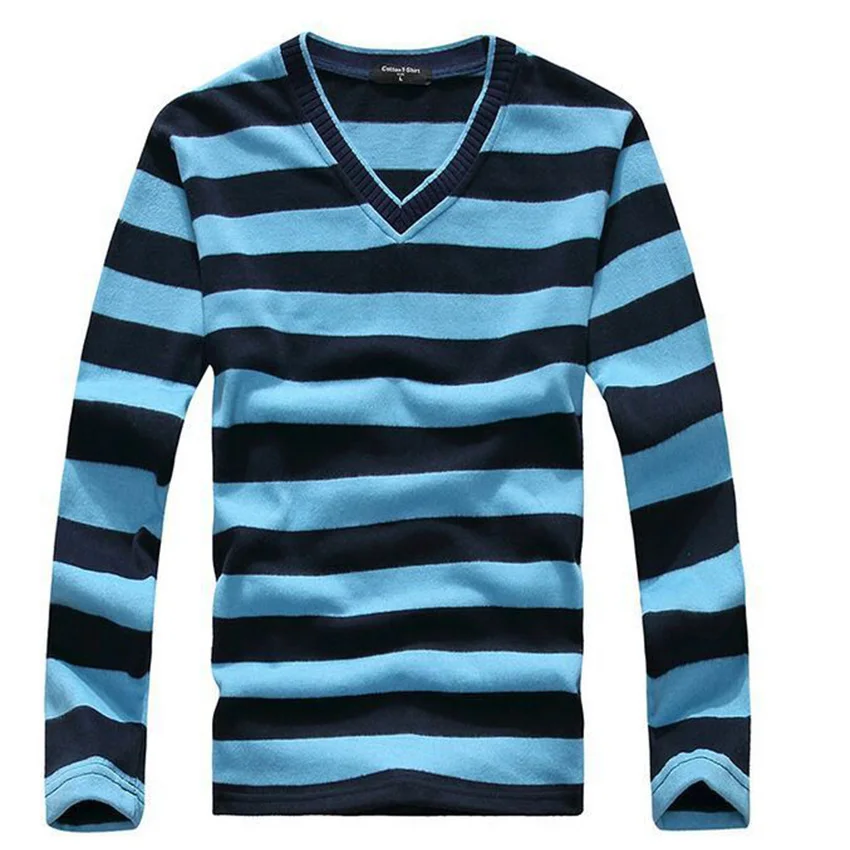 Розничная, мужской свитер с v-образным вырезом, Повседневный свитер, Повседневные свитера с длинными рукавами