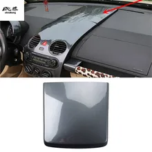 1pc carro adesivos de fibra de carbono abs material instrumento painel decoração capa para 2003-2012 volkswagen vw beetle
