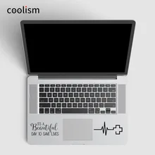 Серая Анатомия Цитата Ноутбук наклейка для трекпада для Macbook Air/Pro/retina 11 12 13 15 дюймов Mac Suface книга тачпад кожа