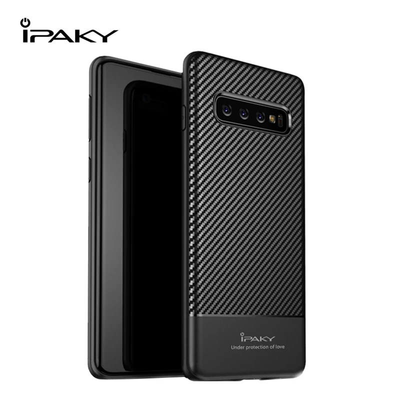 

For Samsung Galaxy S10 /S10 Plus Lite Case Cover iPaky Silicone TPU Soft Back Cover For Galaxy S10e S10Plus S10Lite Case