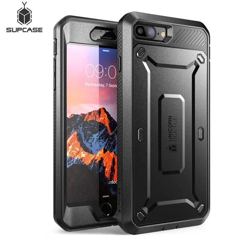 Baratos SUPCASE funda para iPhone 8 Plus serie UB Pro funda protectora robusta de cuerpo completo con Protector de pantalla incorporado