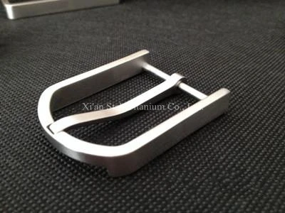 

Pure Titanium Belt Buckle Allgery-free Harmless to skin 15g/pc for Belt Width less 32mm