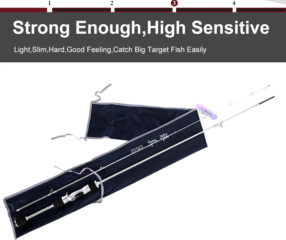 Kingdom 1.89m 2m Spinning Fishing Rod Carbon Good Tip Action and Sensitive Casting Fishing Feeder Rods UL ML M Action Travel Fishing Rod  (13)
