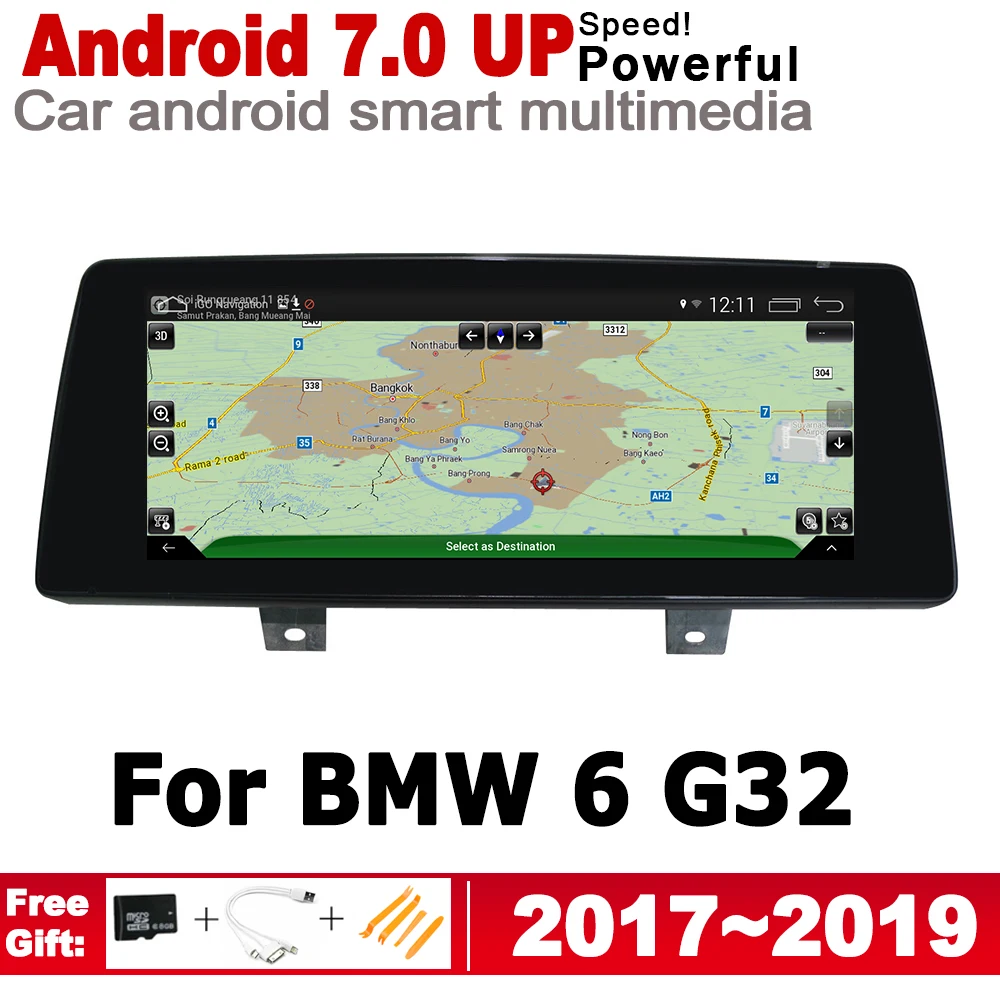 

Android 7.0 up IPS car player for BMW 6 G32 2017~2019 EVO original Style Screen Stereo Autoradio gps navigation Bluetooth WiFi