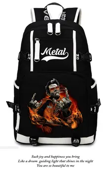 

Fashion metal music concert rock Women Men Leisure Girls Boys Universe Children School Wild Hunt Cool Shoulder Bag backpack