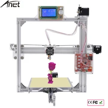 Анет 3D принтер алюминия большой Размеры Prusa i3 3D комплект принтера DIY трехмерной печати с очаг + 2004 ЖК-дисплей Экран + нити