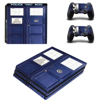 

Doctor Who Tardis PS4 Pro Skin Sticker Decal Vinyl for Playstation 4 Console and 2 Controllers PS4 Pro Skin Sticker