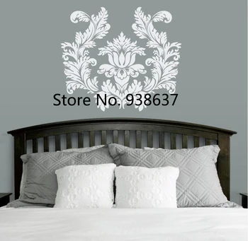 

Damask Art interior Home Decor Bedroom Wall Stickers Living Room Creative Vinyl Wall Decal New Design Removable Sticker ZB080