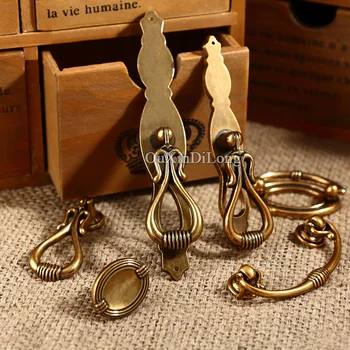 

Retro Style 10PCS European Antique Kitchen Door Furniture Handles Cupboard Drawer Wardrobe Wine Cabinet Pulls Handles and Knobs