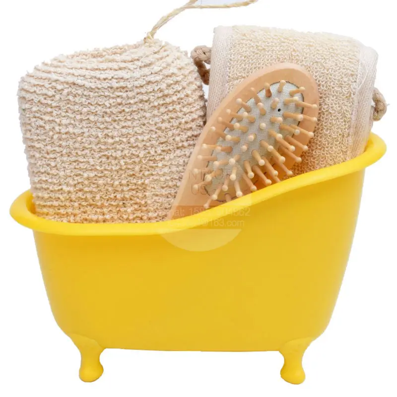 nuovo arrivo leeco negozio di articoli da bagno set bagno di spugna pettine accessori per il