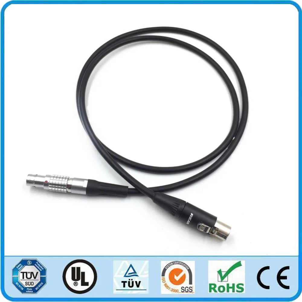 

ARRI Alexa Cameras to TVlogic Monitor 12V Monitor Power Cable, LEMO FGG 0B 2 Pin to Neutrik REAN RT4FC-B Mini XLR Plug 4 pin