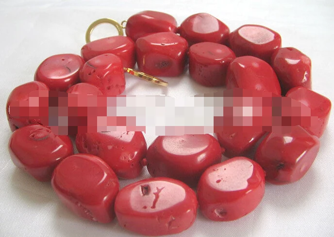 

0922 red coral necklace