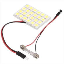 TOYL PANNELLO 24 LED SMD BIANCO + ADATTATORE SILURO 29-42mm