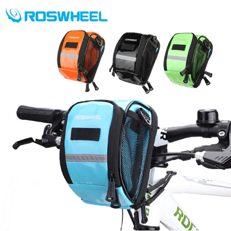 

ROSWHEEL Waterproof Cycling Bike Bicycle Front Frame Tube Handlebar Holder Pannier Pouch Case Bag 4 Colors