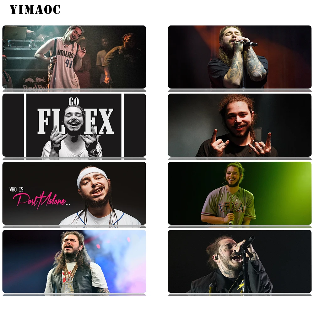 

YIMAOC Post Malone Mouse Pad 30x80 cm Computer Mousepad Anti-slip Natural Rubber Gaming Mouse Mat