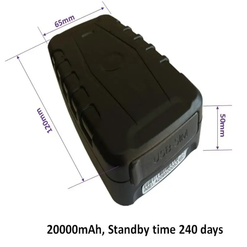 car gps tracker with battery 20000mah