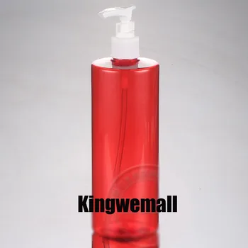 

500ML Lotion Pump Red Bottle,Empty Plastic Pressure Container,Milk Bottle,Shampoo / Shower Gel Sub-bottling,300PCS/LOT