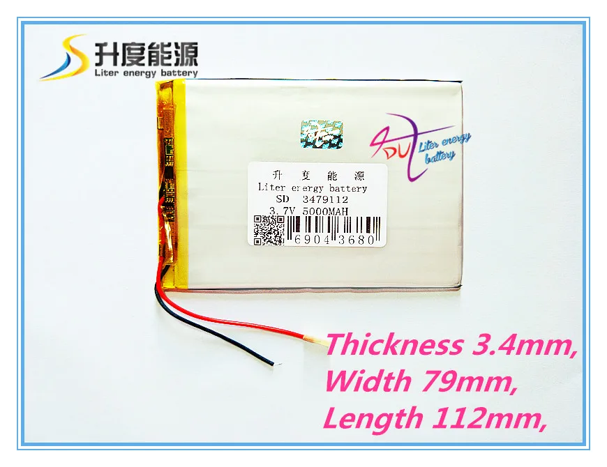 

Tablet polymer battery 9 inches tablet battery domestic the built-in rechareable battery 3.7V 5000 mah 3479112