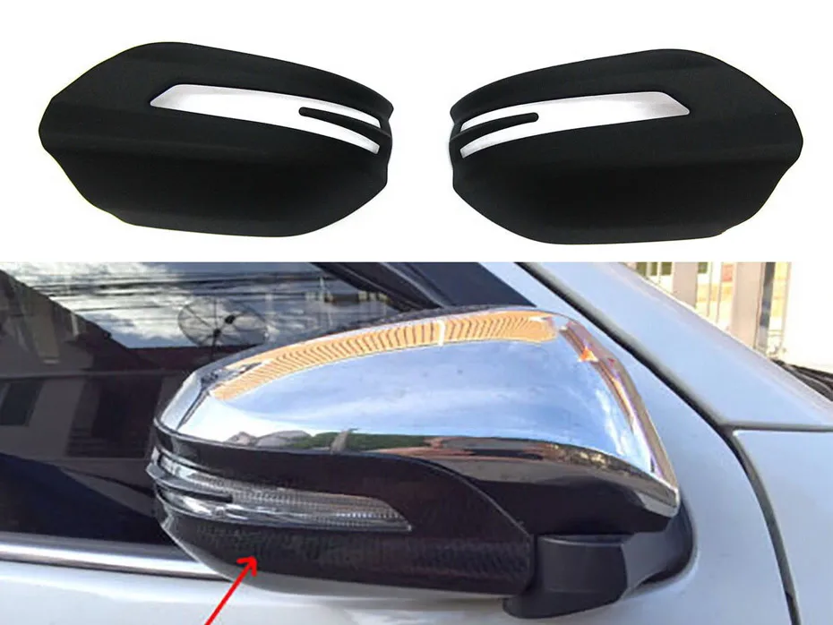 For Toyota Hilux REVO 2017 Rearview Mirror Cover Auto Part Matte Exterior Side Mirror Protection REVO 2015-2017 Car Accessories 43