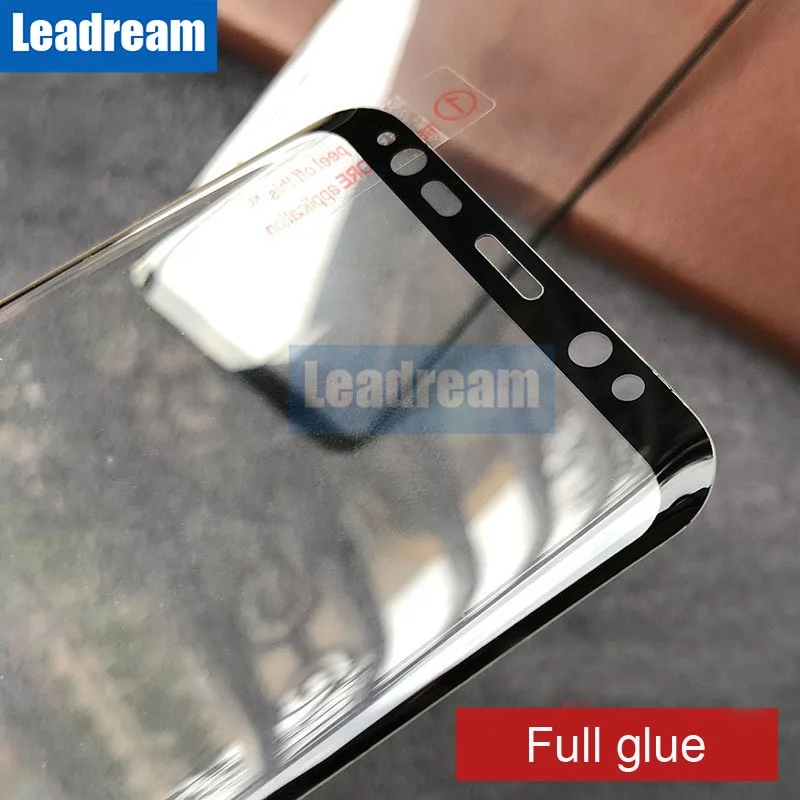 Leadream 100 шт 3D изогнутый полный клей полный экран протектор для Samsung S8 Plus S9 Plus Note 8 Note 9