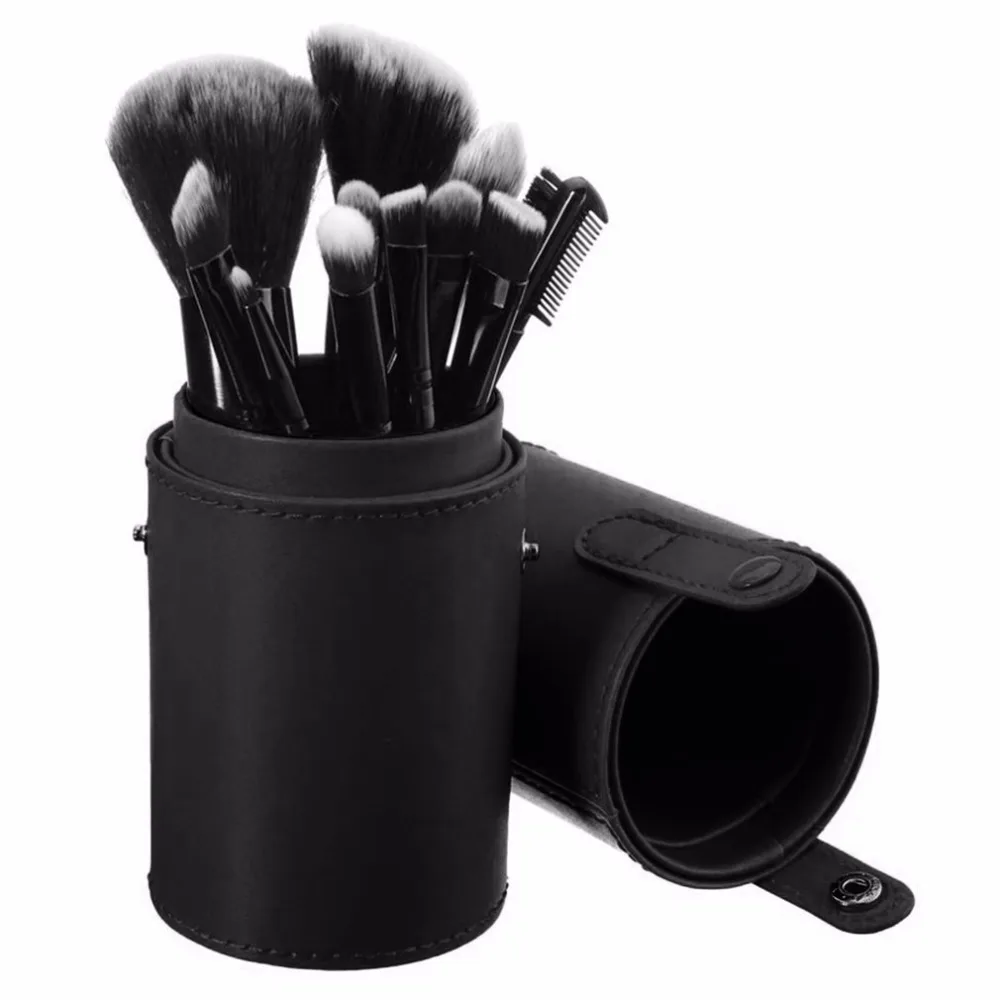 New Arrival Brush holder Retro Unisex Vintage Rolling Up Leather brush pen font b Bag b