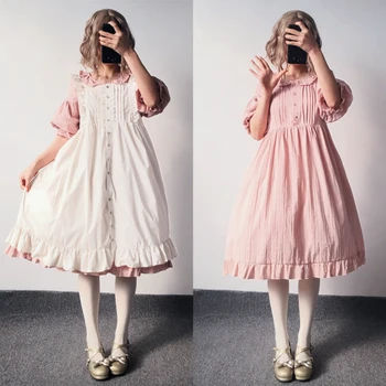 

Free Time-limited Shipping 2019 New Lolita Daily Dress Student Princess Short Sleeve