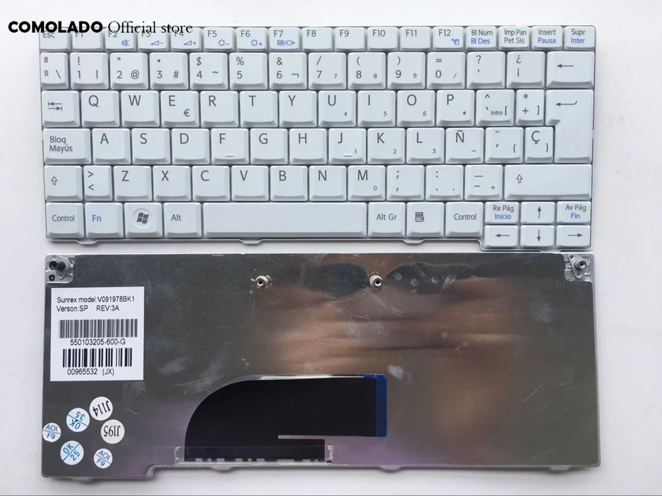 SP испанская клавиатура для sony VPC-M VPC-M12 VPC-M11 VPC-M111AX M121AX VPCM12L PCG-21311T белая клавиатура макет запчасти