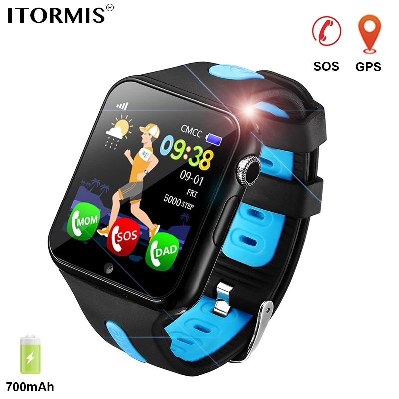 ITORMIS детские GPS Отслеживающие Смарт часы умные телефон для детей местоположение