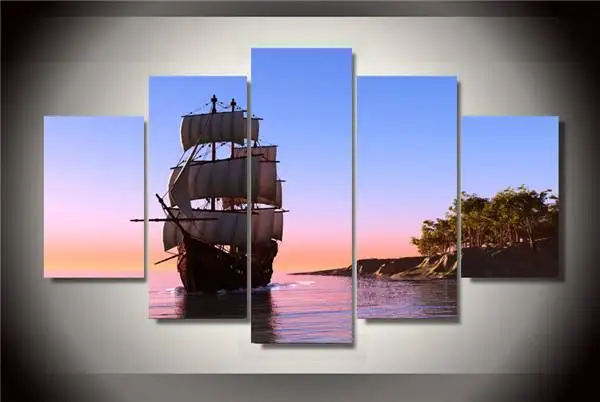 Hd печать море парусиновая Группа живопись холст декор комнаты плакат картина